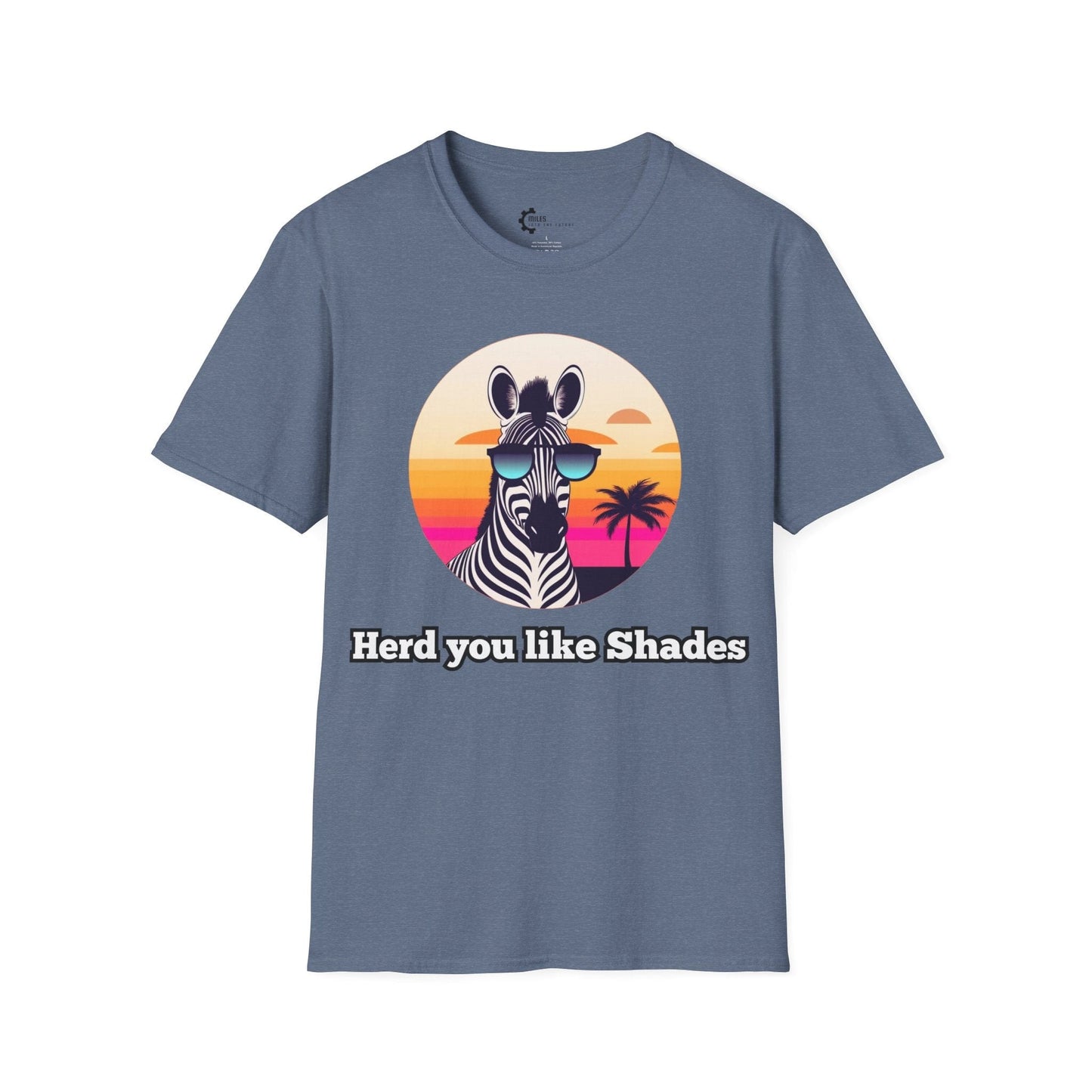 Humor- Zebra Shades Unisex Softstyle T-Shirt