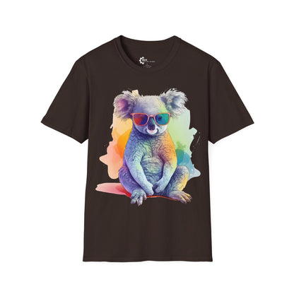 Relaxed Rainbow Koala Unisex Softstyle T-Shirt