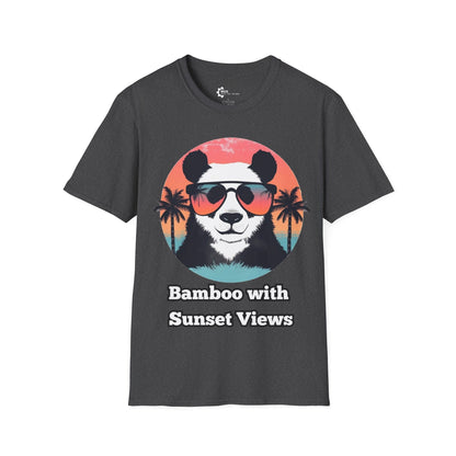 Humor- Panda Sunset Unisex Softstyle T-Shirt