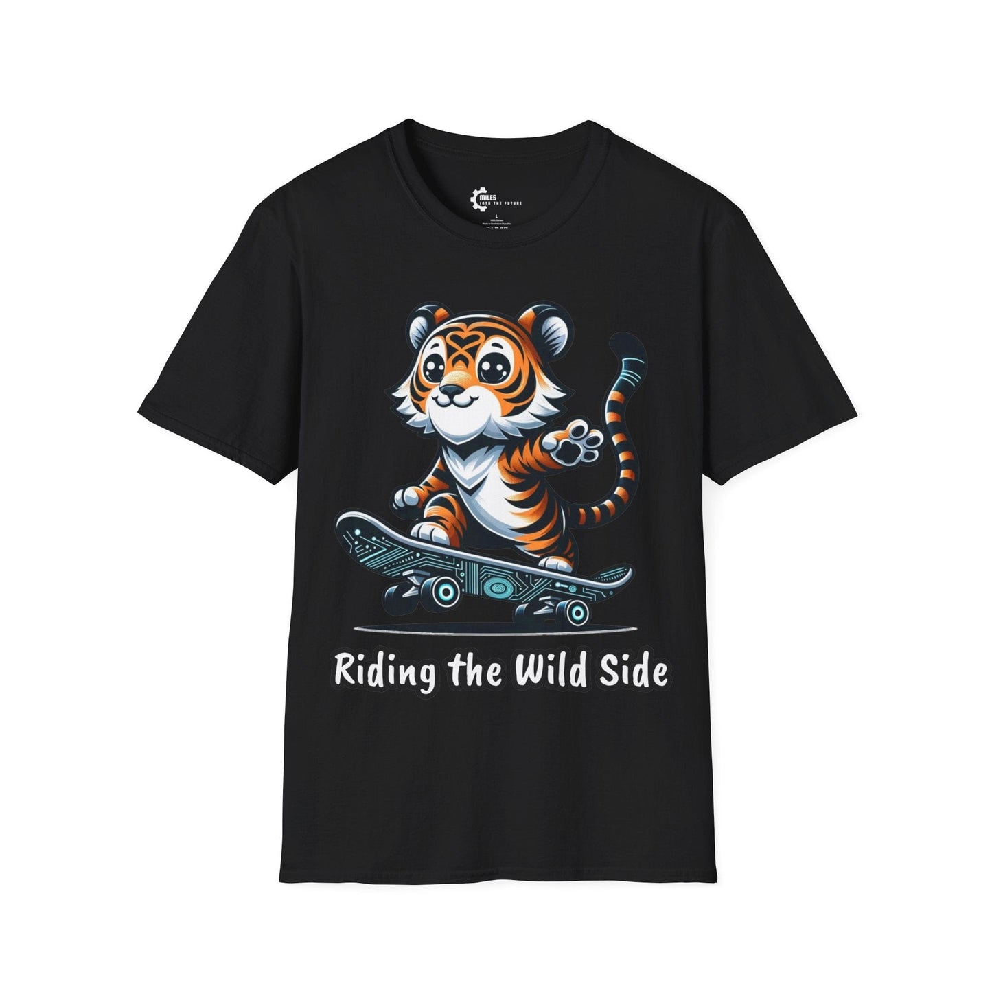 Skateboard Tiger Unisex Softstyle T-Shirt