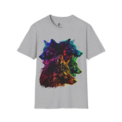 Neon Wolf Pack Unisex Softstyle T-Shirt