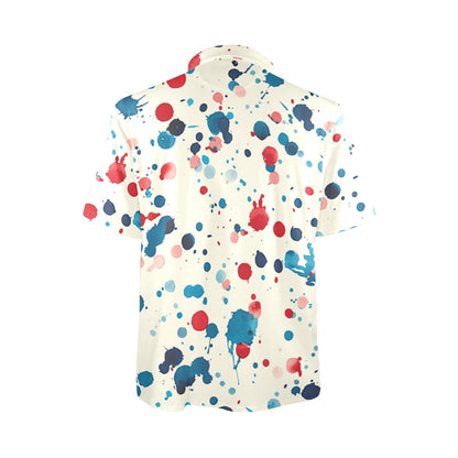 Men's Paint Splatter Polo Shirt