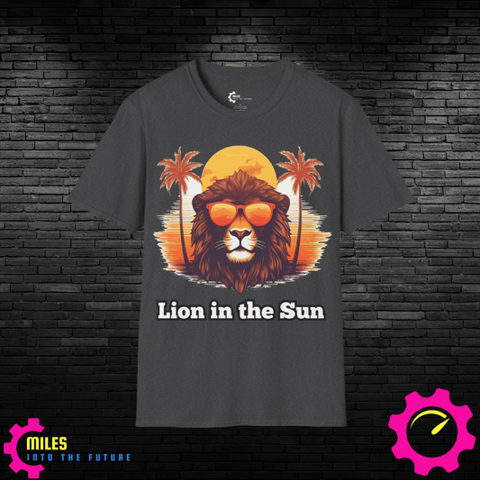 Humor- Lion in the Sun Unisex Softstyle T-Shirt