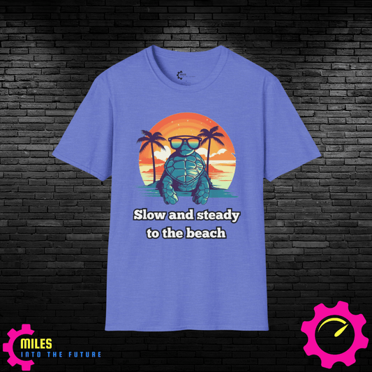 Humor- Turtle to the Beach Unisex Softstyle T-Shirt