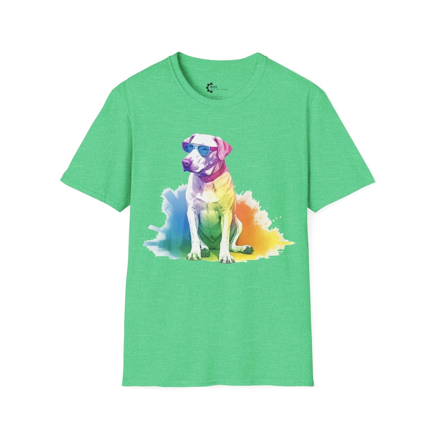 Relaxed Rainbow Dog Unisex Softstyle T-Shirt