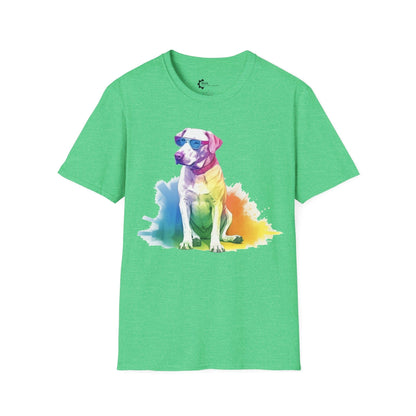 Relaxed Rainbow Dog Unisex Softstyle T-Shirt