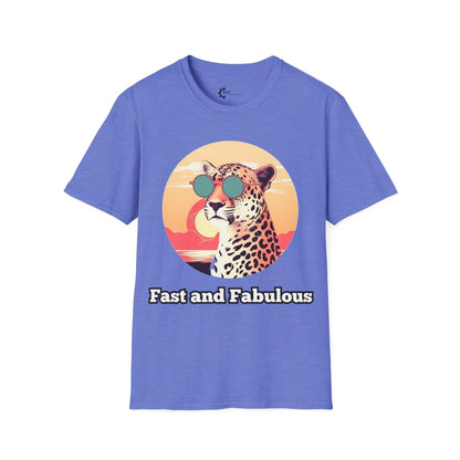 Humor- Cool Cheetah, Hot Sunset Unisex Softstyle T-Shirt