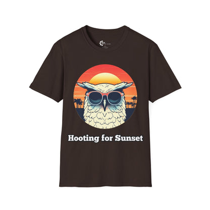 Humor- Owl Sunset Unisex Softstyle T-Shirt