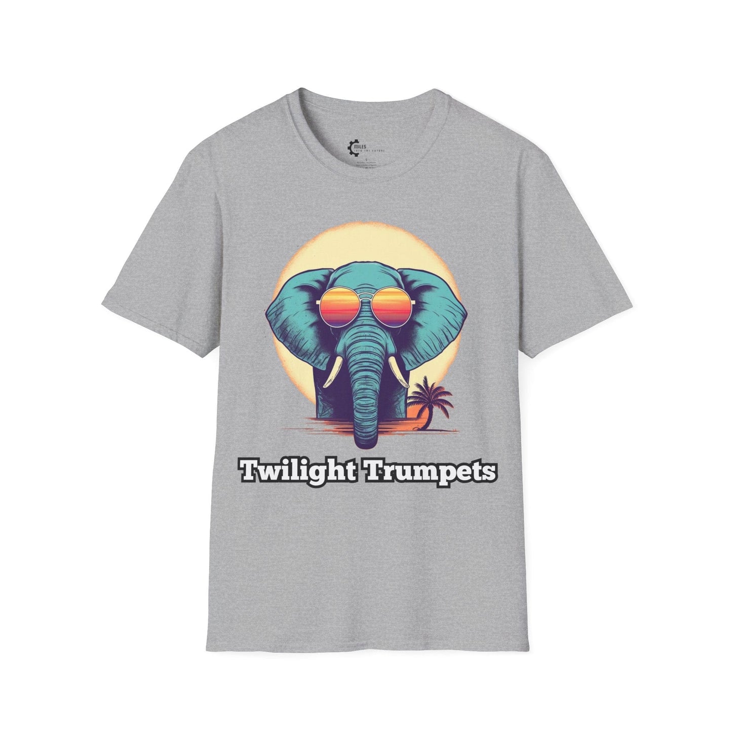 Humor- Elephant Sunset Unisex Softstyle T-Shirt