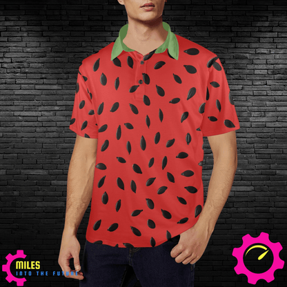 Watermelon Seeds Men's Polo Shirt