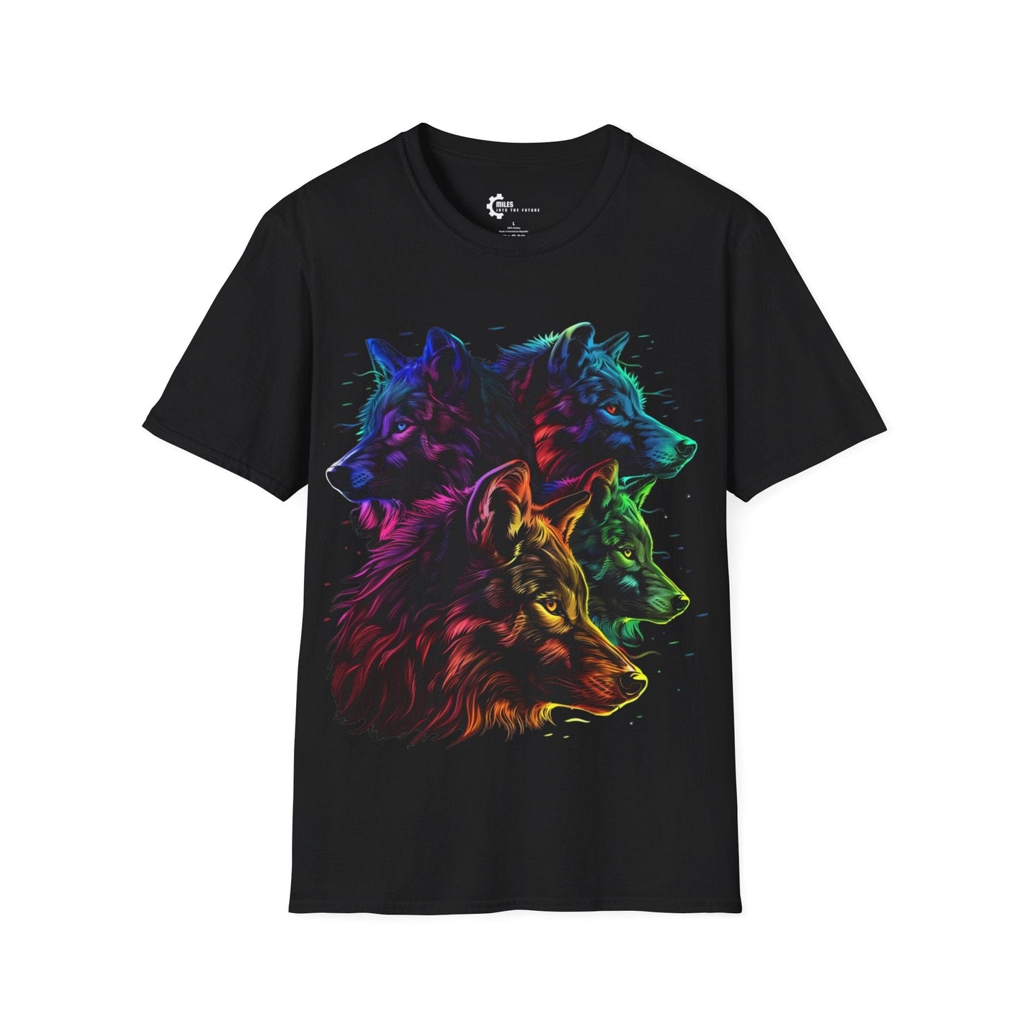 Neon Wolf Pack Unisex Softstyle T-Shirt