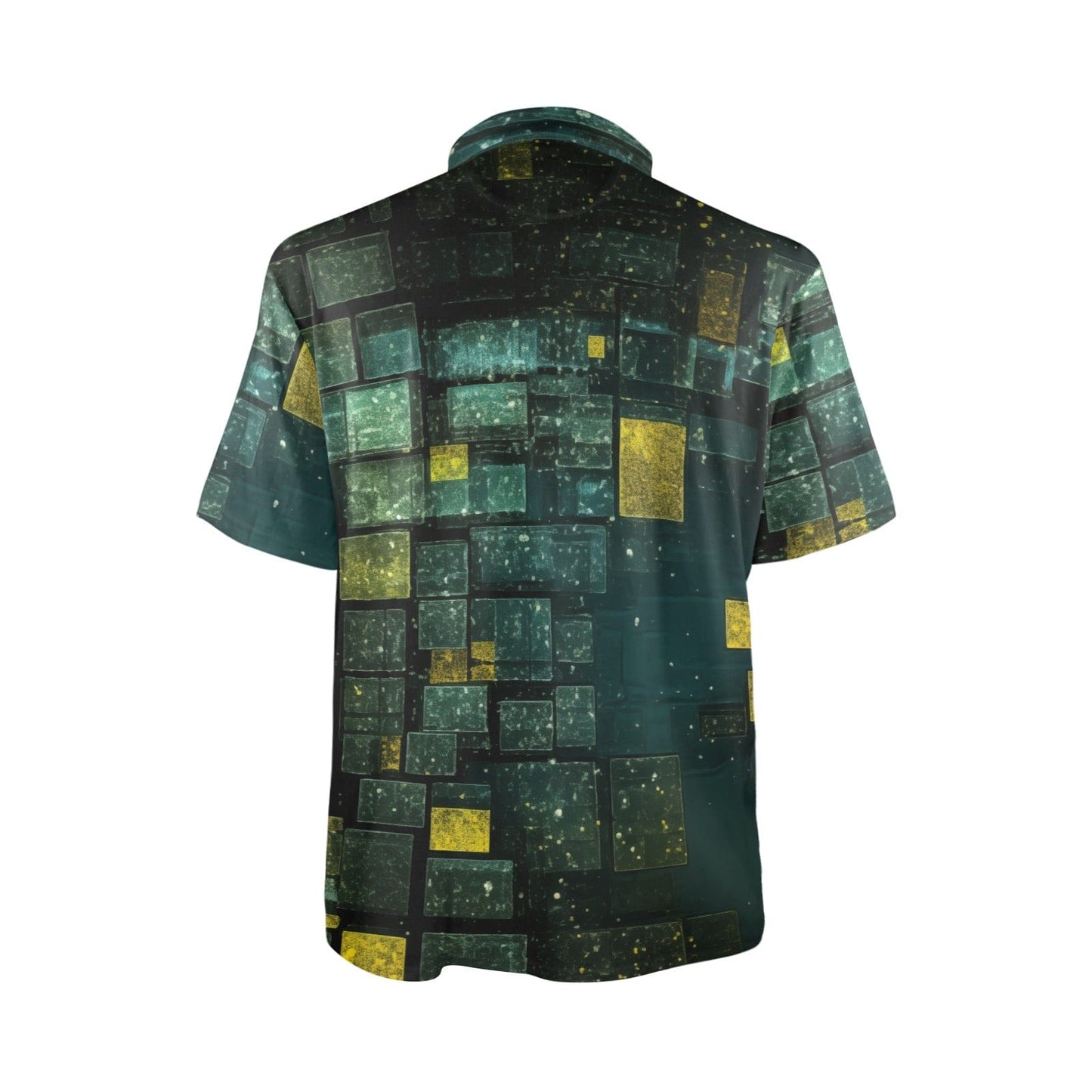 Men's Geometric Galaxy Polo Shirt