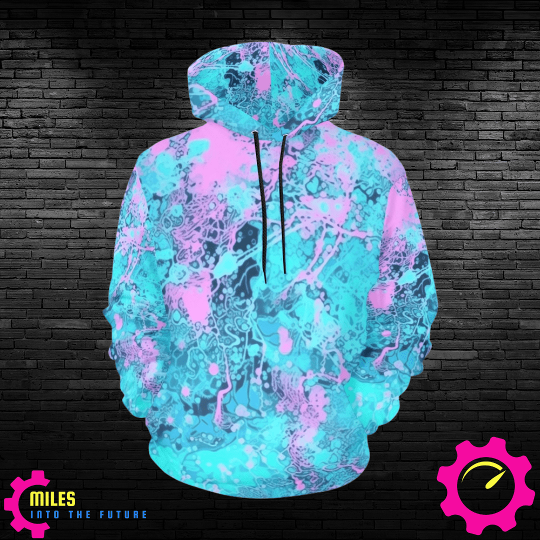 Psychedelic Aqua Hoodie