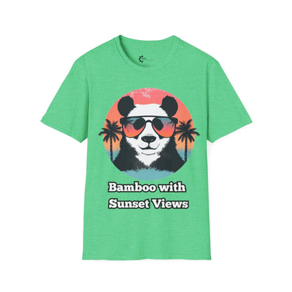 Humor- Panda Sunset Unisex Softstyle T-Shirt