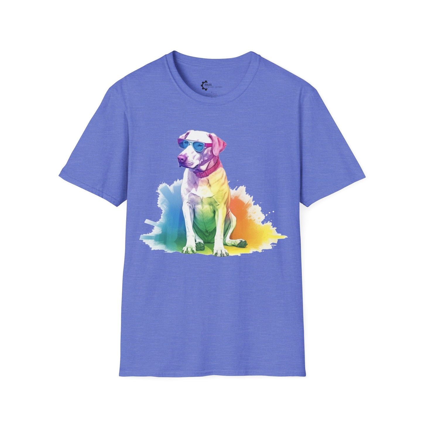 Relaxed Rainbow Dog Unisex Softstyle T-Shirt