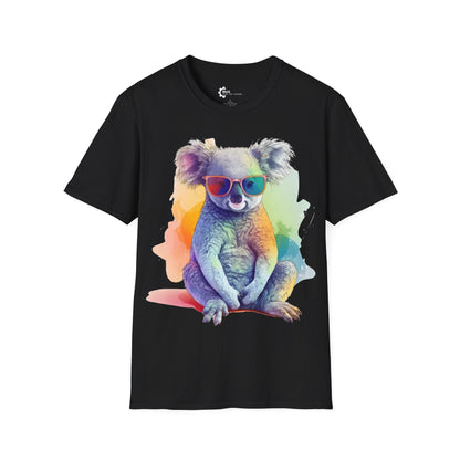 Relaxed Rainbow Koala Unisex Softstyle T-Shirt