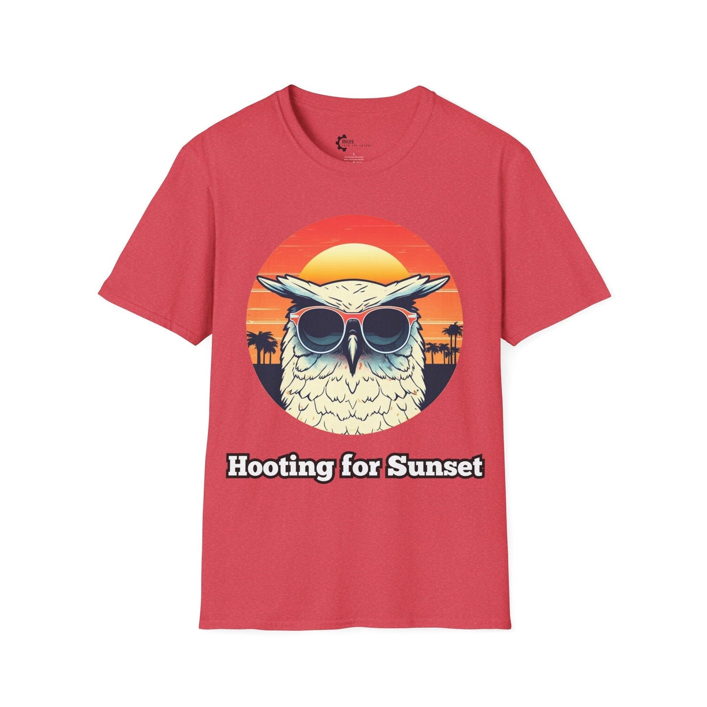 Humor- Owl Sunset Unisex Softstyle T-Shirt