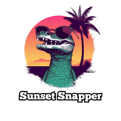 Humor- Sunset Snapper Unisex Softstyle T-Shirt