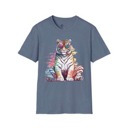 Relaxed Rainbow Tiger Unisex Softstyle T-Shirt