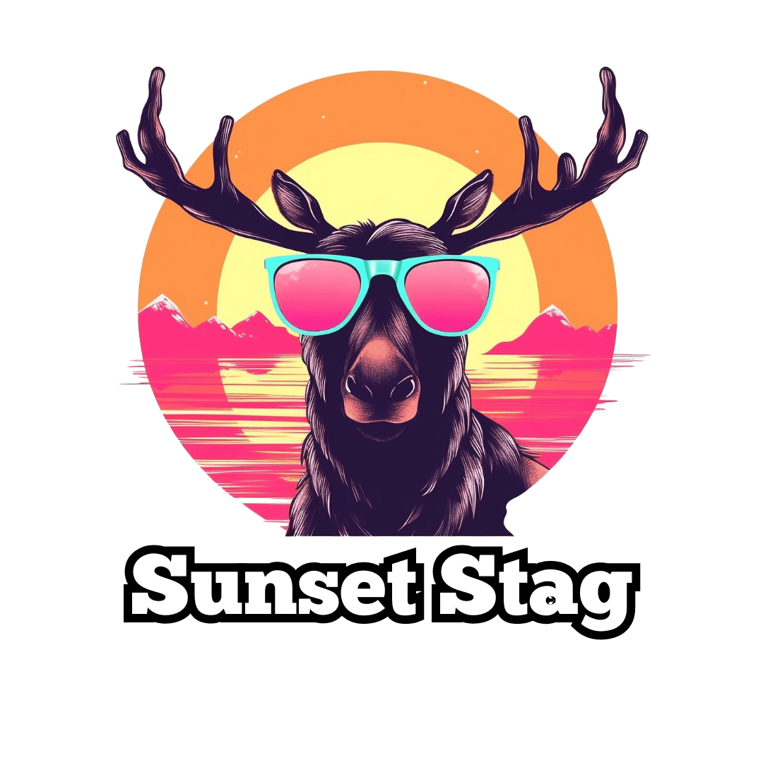 Humor- Moose Sunset Unisex Softstyle T-Shirt