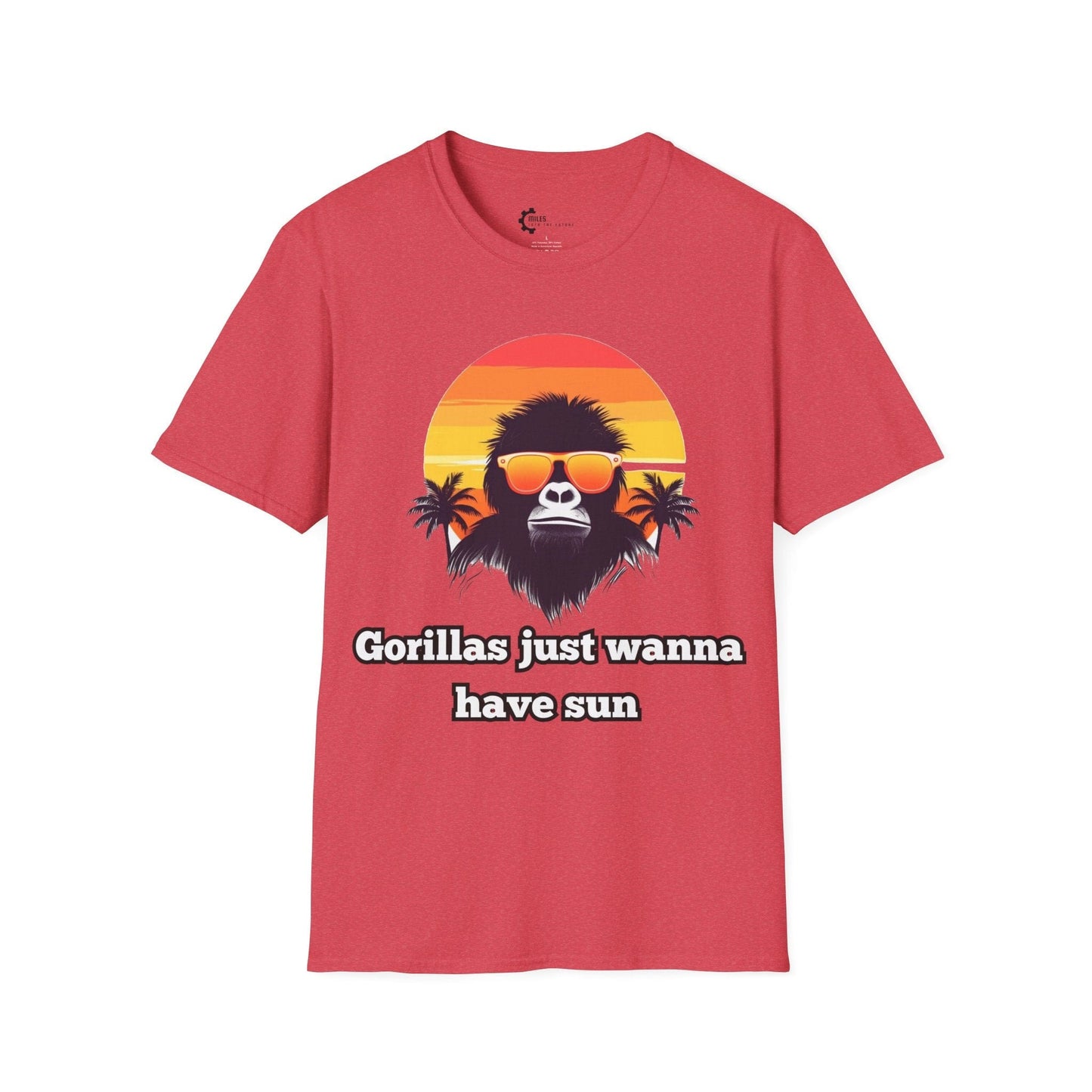 Humor- Gorillas Sun Unisex Softstyle T-Shirt