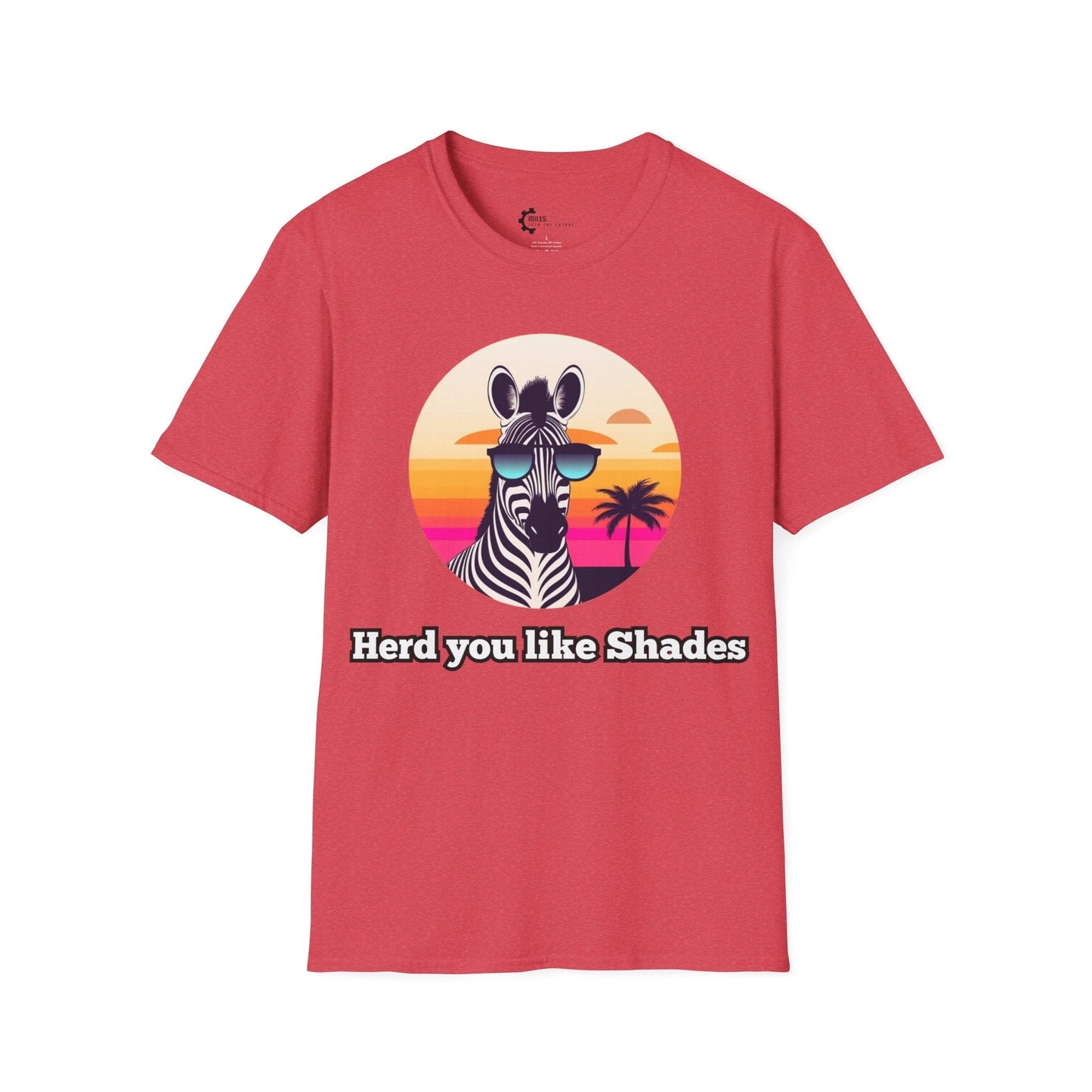 Humor- Zebra Shades Unisex Softstyle T-Shirt