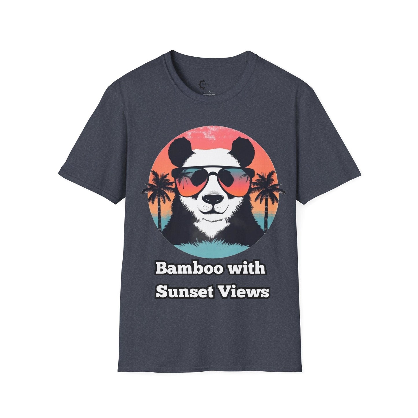 Humor- Panda Sunset Unisex Softstyle T-Shirt