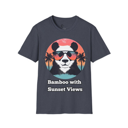 Humor- Panda Sunset Unisex Softstyle T-Shirt