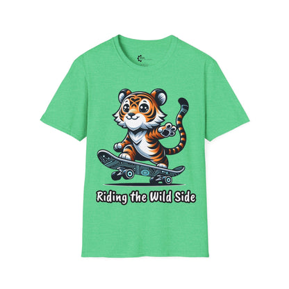 Skateboard Tiger Unisex Softstyle T-Shirt