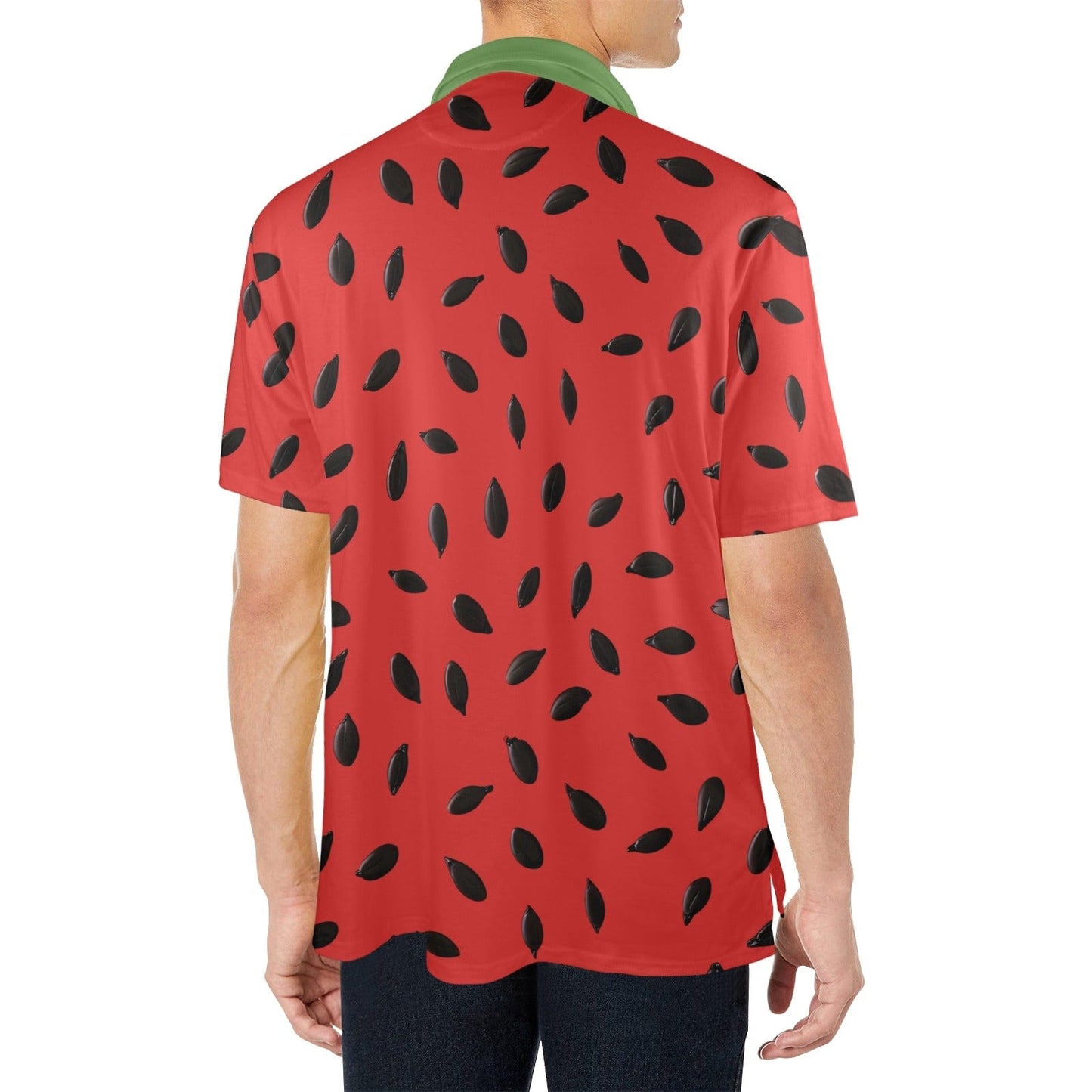 Watermelon Seeds Men's Polo Shirt