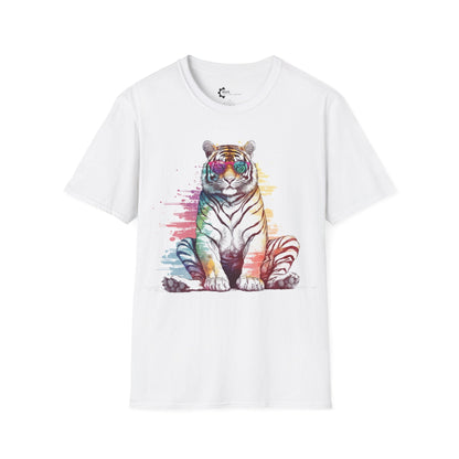 Relaxed Rainbow Tiger Unisex Softstyle T-Shirt