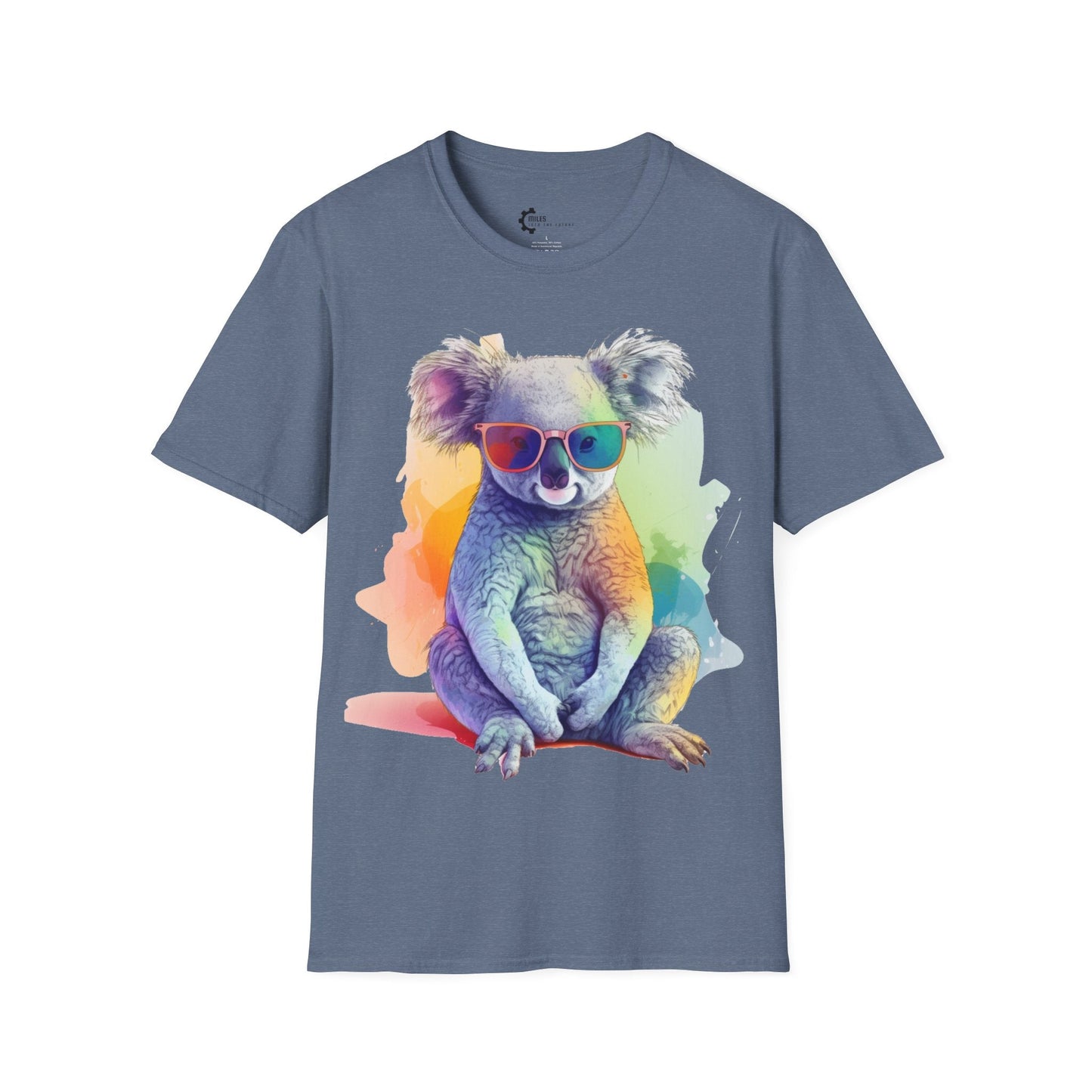 Relaxed Rainbow Koala Unisex Softstyle T-Shirt