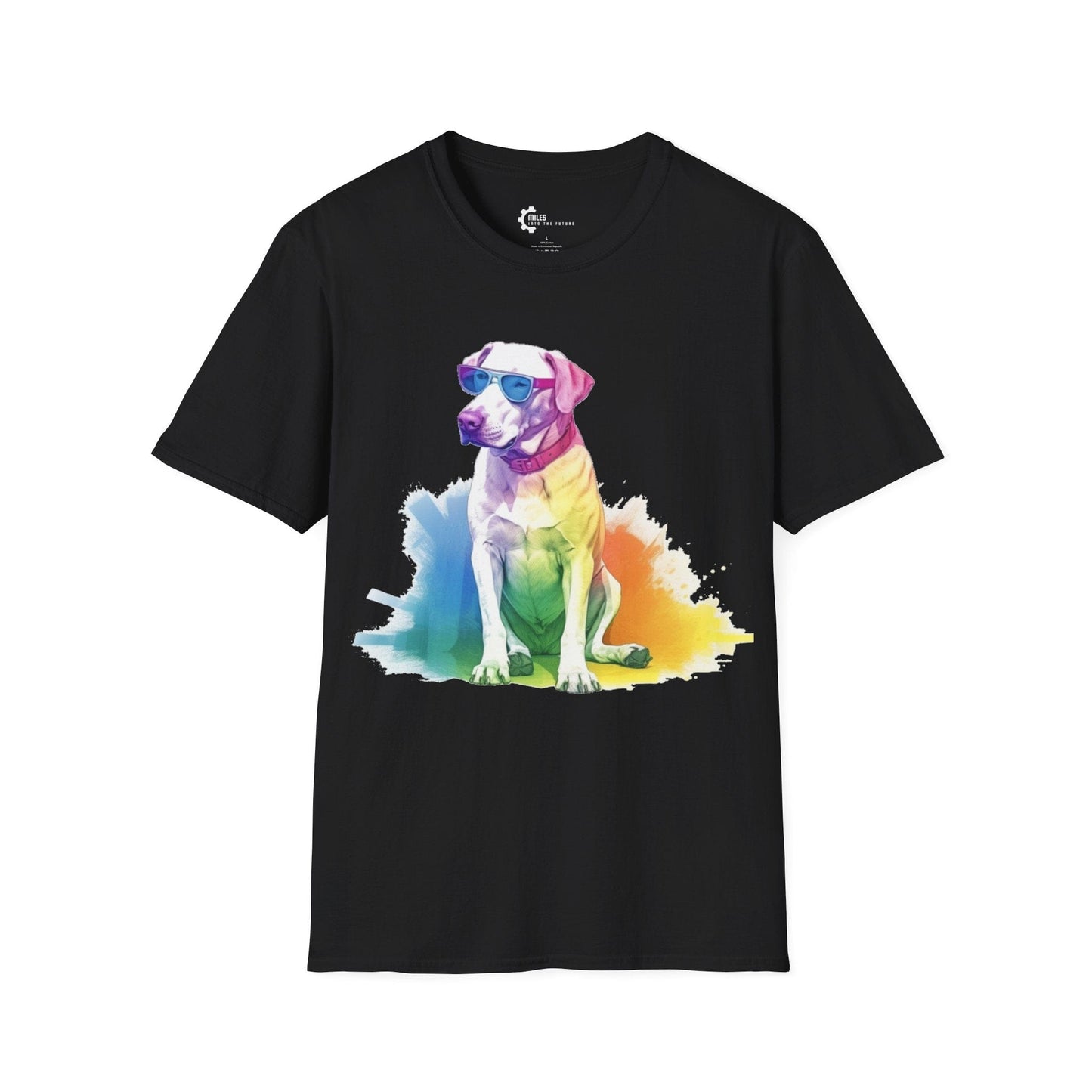 Relaxed Rainbow Dog Unisex Softstyle T-Shirt