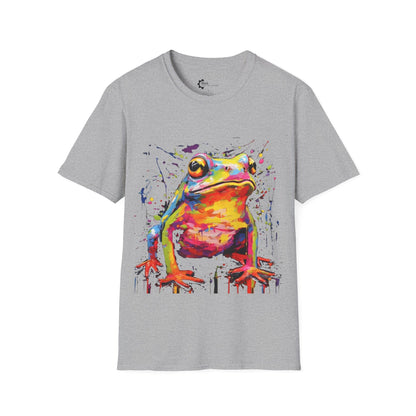 Frog Paint Splash Unisex Softstyle T-Shirt