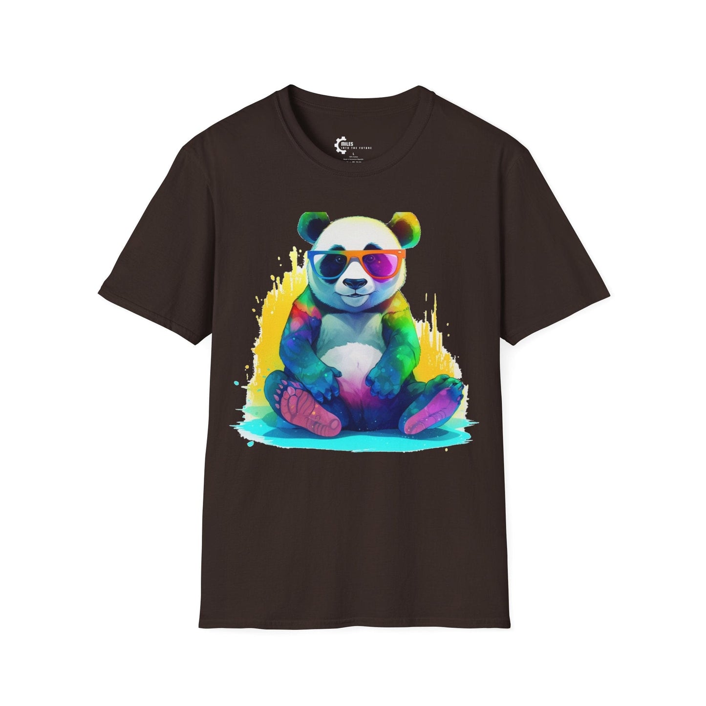 Relaxed Rainbow Panda Unisex Softstyle T-Shirt