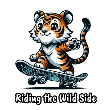 Skateboard Tiger Unisex Softstyle T-Shirt