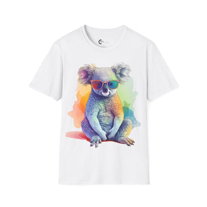 Relaxed Rainbow Koala Unisex Softstyle T-Shirt