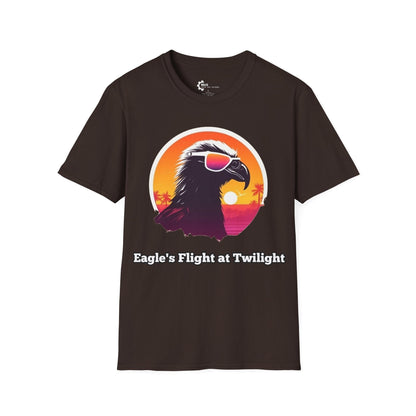 Humor- Eagle Sunset Unisex Softstyle T-Shirt