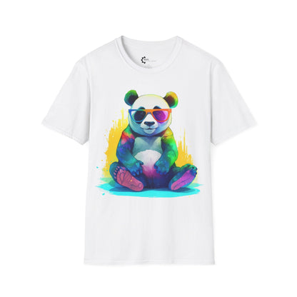 Relaxed Rainbow Panda Unisex Softstyle T-Shirt