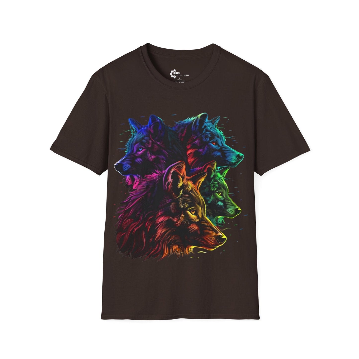 Neon Wolf Pack Unisex Softstyle T-Shirt