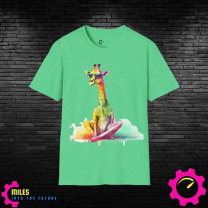 Relaxed Rainbow Giraffe Unisex Softstyle T-Shirt