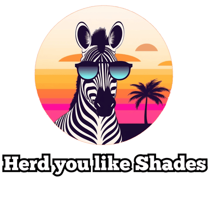 Humor- Zebra Shades Unisex Softstyle T-Shirt