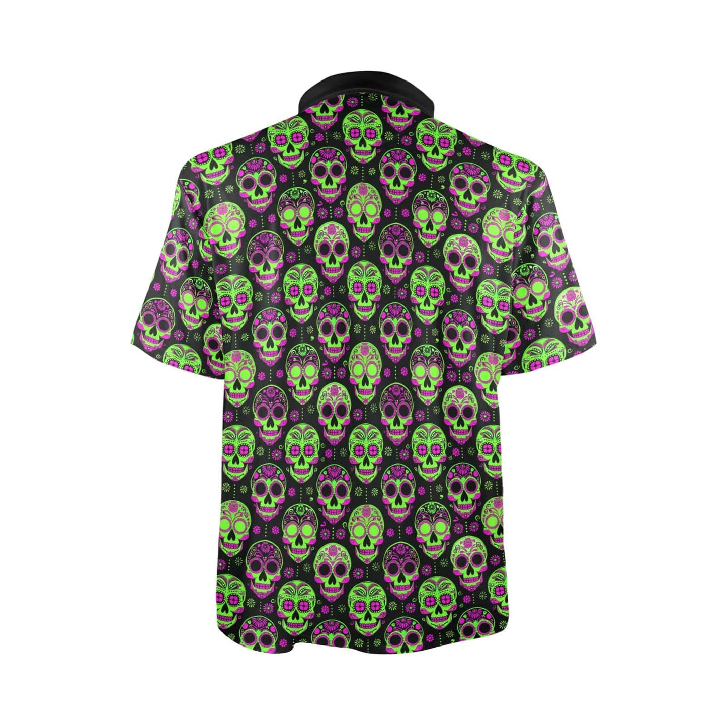 Men's Day of the Dead Skull Polo Shirt