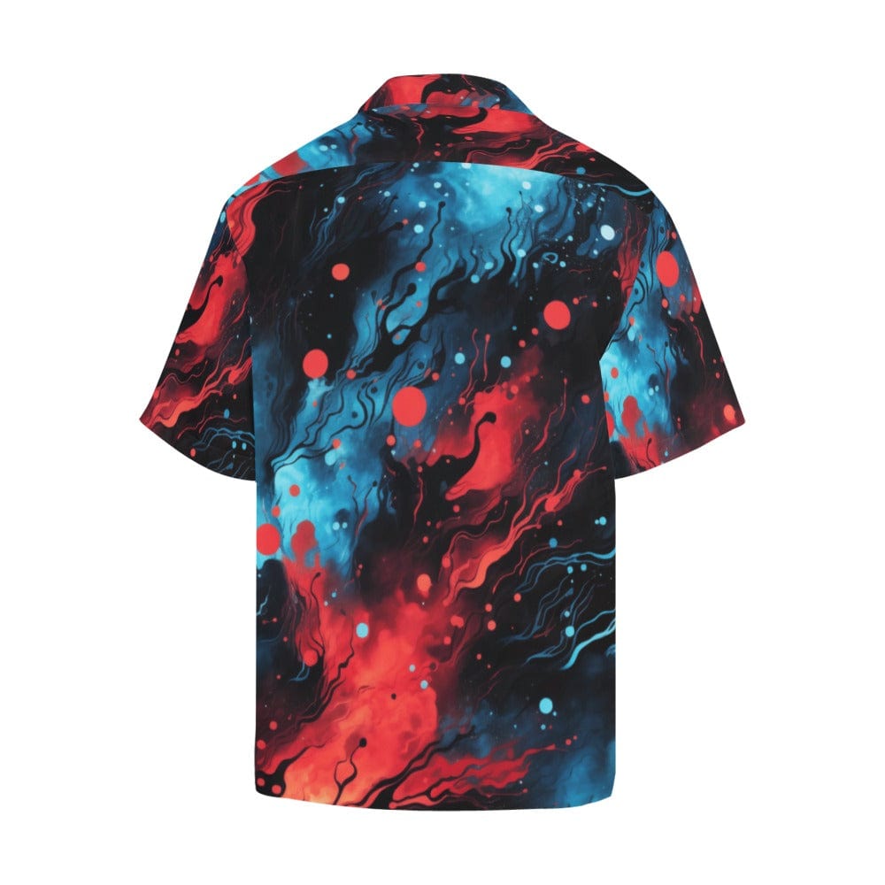 Celestial Firestorm Button-Up Shirt