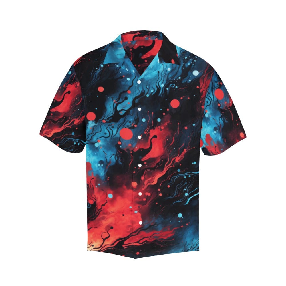 Celestial Firestorm Button-Up Shirt