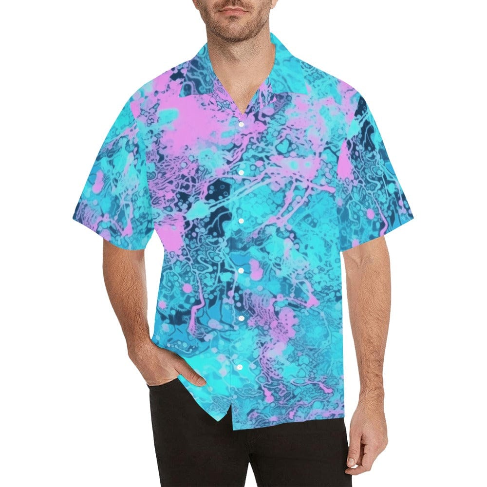 Ethereal Aquatic Swirls Button-Up Shirt