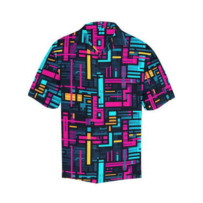 Geometric Labyrinth Button-Up Shirt