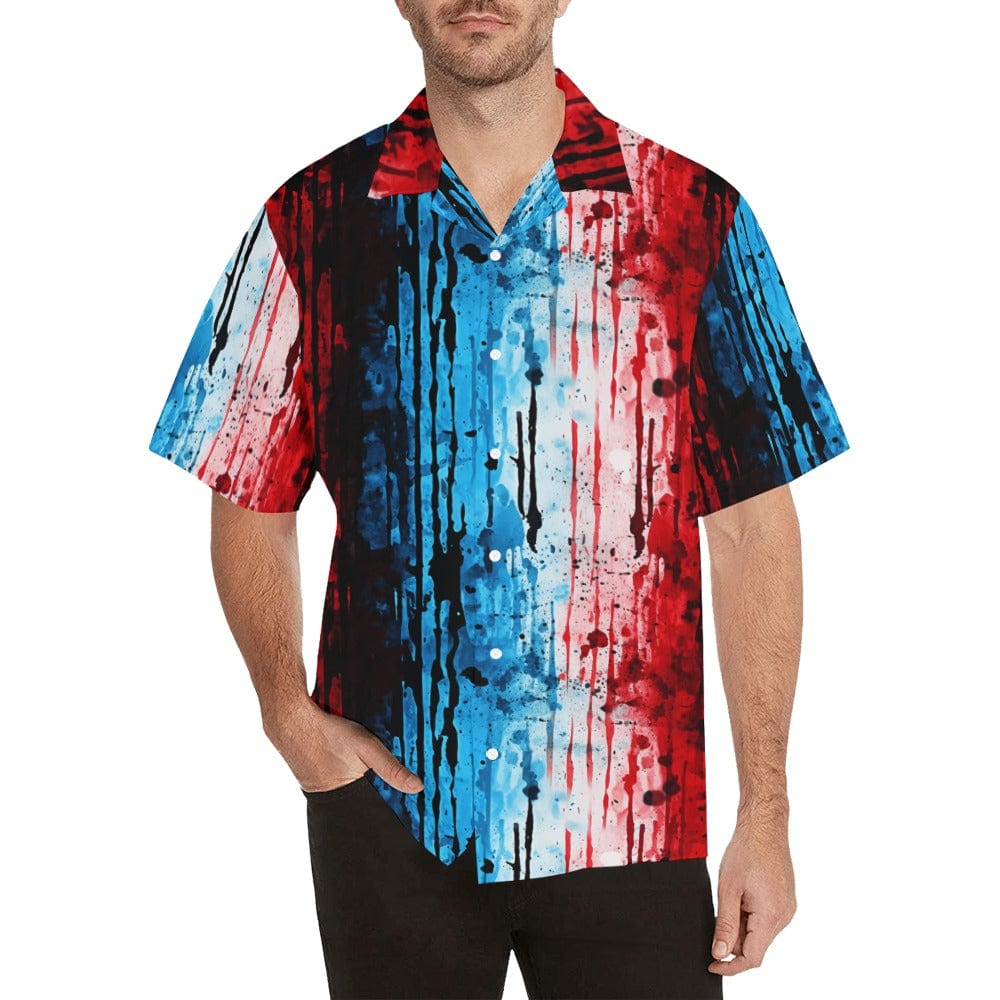 Dual Cascade Button-Up Shirt