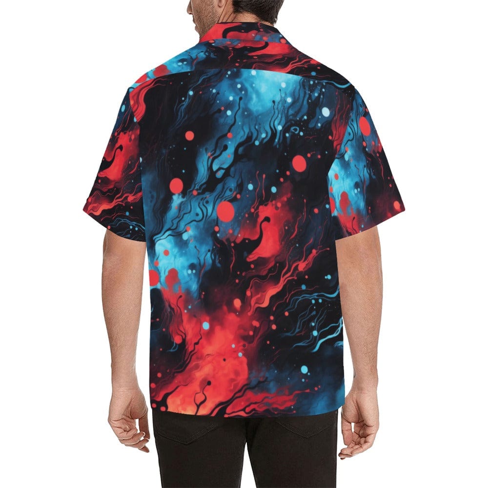 Celestial Firestorm Button-Up Shirt